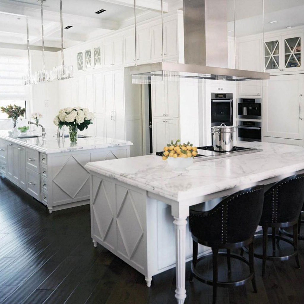 white granite kitchen